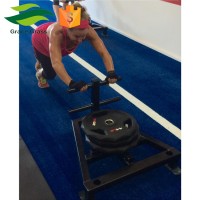 Skid proof Weighted Gym Power Training Sled artificial grass carpet